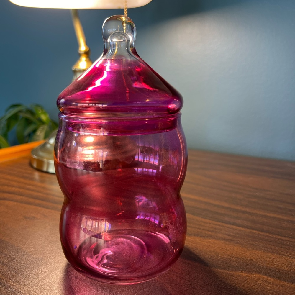 Vintage Midcentury Apothecary Vanity Jar.